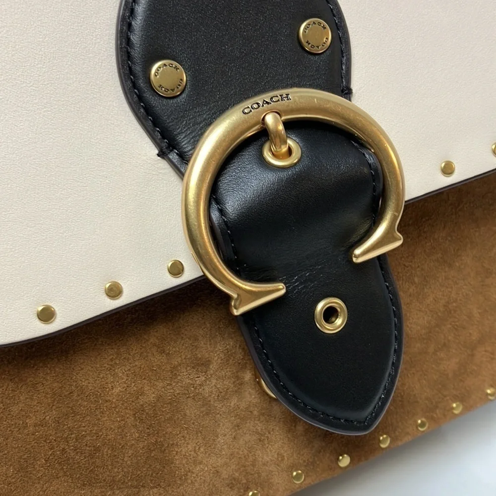 Coach vintage khaki Multi color crossbody purse new with tag - Picture 10 of 13